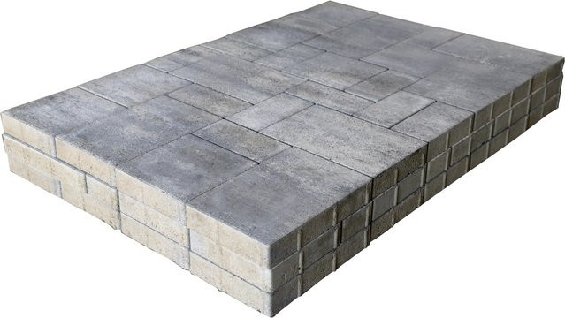 EHL Pflaster Tresa Formatmix Weiß-Anthrazit-Grau - Bild 1