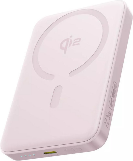 Baseus Enerfill FM12 Externer Wireless-Akku, 10000mAh, 22.5W, PD + FQI, USB-C, Rosa - Bild 1
