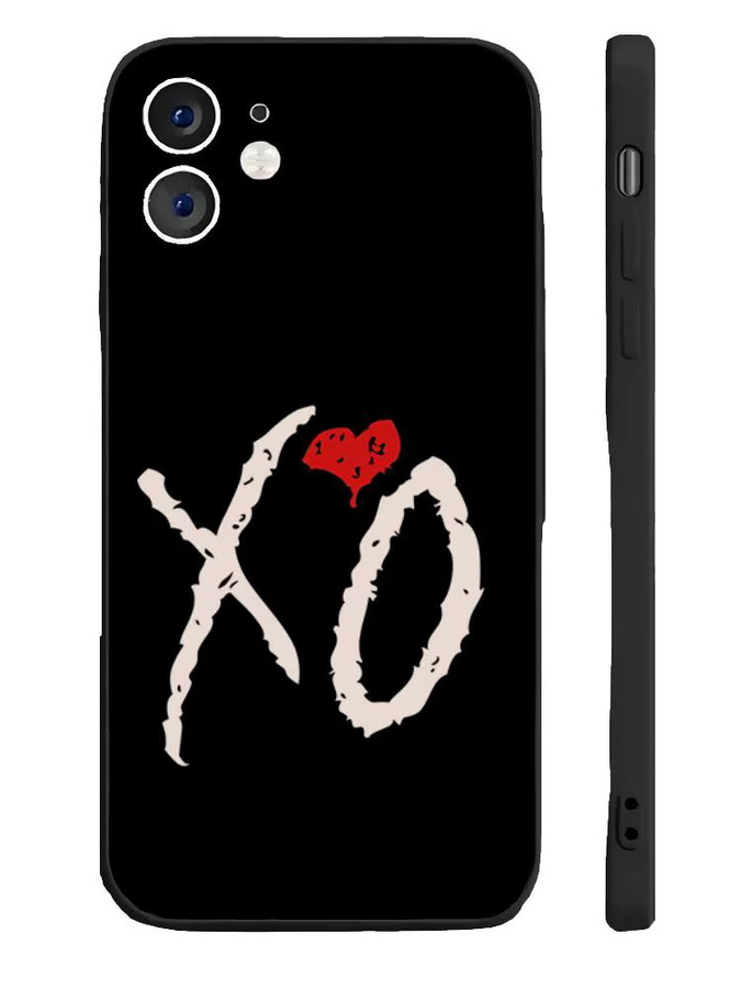 The Weeknd XO Handyhülle aus schwarzem Silikon als Soft Shell für iPhone 17 16 15 14 13 12 11 Air Pro Max Plus - Bild 6