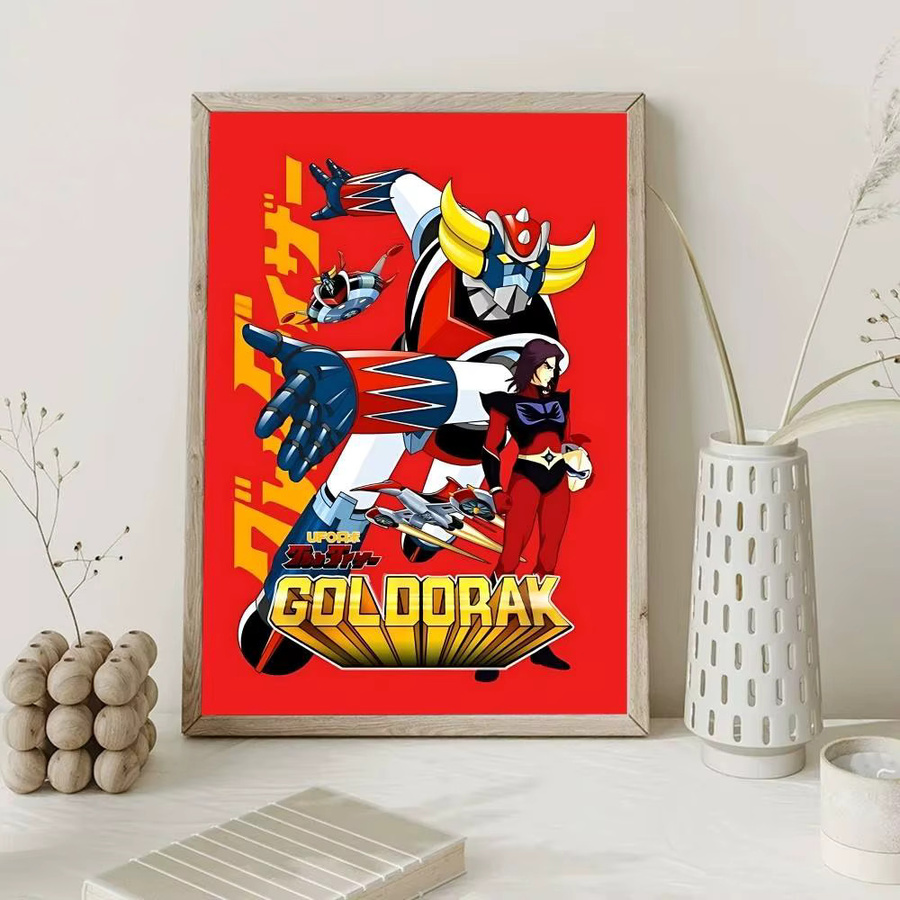 52TOYS UFO Roboter Goldorake Retro Druckposter in Gold und Multicolour - Bild 5