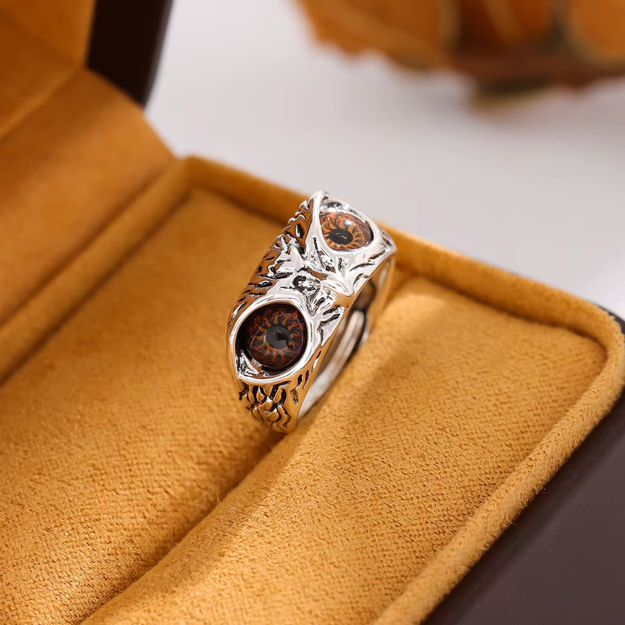 GaGa-Duck Ring, 925 Silber, Eule, Vintage, Unisex - Bild 3