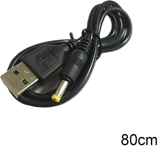 USB-Ladekabel für Sony PSP 1000, 2000 und 3000 Konsolen in Schwarz - Bild 1