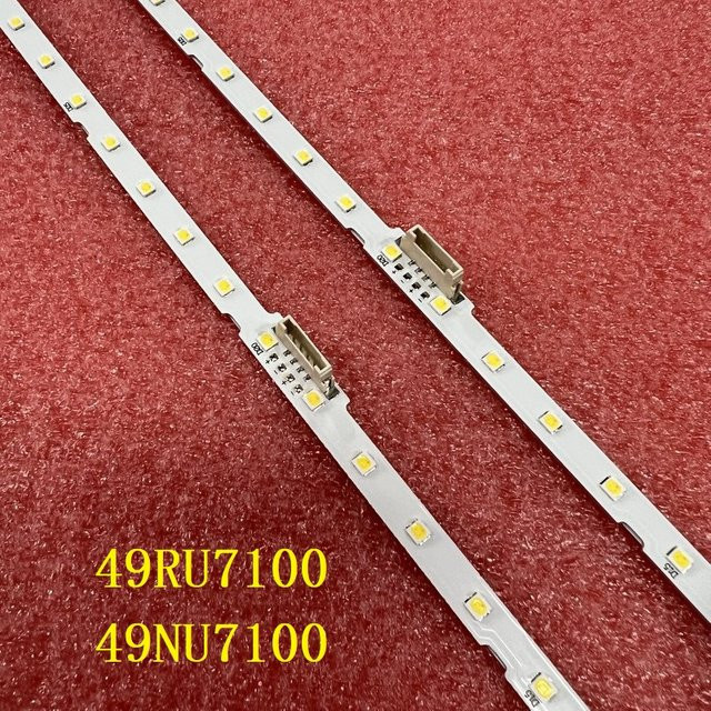 LED-Streifen für Samsung TV Modelle UE49NU7100 UA49NU7100R UN49NU7300G UE49RU7100 UN49RU7100 UE49NU7100W UN49NU7100 UA49NU7100 UE49NU7105 in Weiß - Bild 1