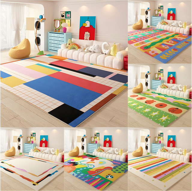VIKAMA Schlaufenstapel-Teppich in Patchwork-Optik, modern und schmutzabweisend, Mehrfarbig, B/T: 250 x 140 cm - Bild 1