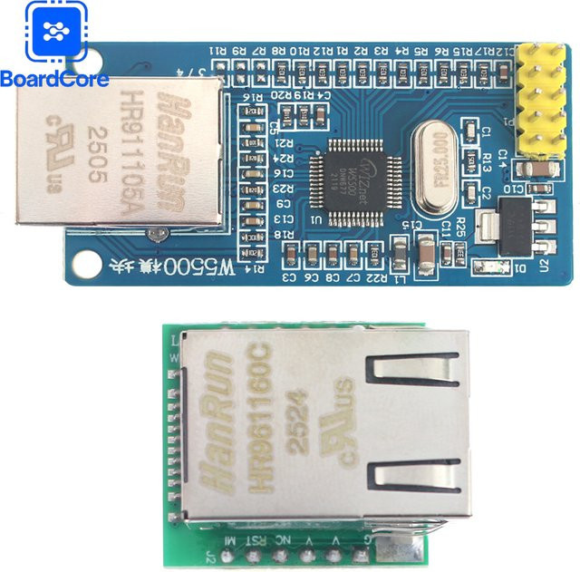 USR-ES1 Ethernet-Modul W5500 Hardware SPI zu LAN/Ethernet TCP/IP für 51/STM32 Mikrocontroller in Blau - Bild 1