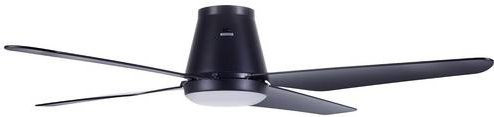 Lucci AIR Aria CTC LED Deckenventilator Schwarz mit Fernbedienung und Dimmfunktion, Durchmesser: 122 cm, Höhe: 20 cm - Bild 1