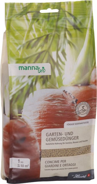 Manna Bio Garten- und Gemüsedünger aus pflanzlichen Rohstoffen, 1 kg - Bild 1