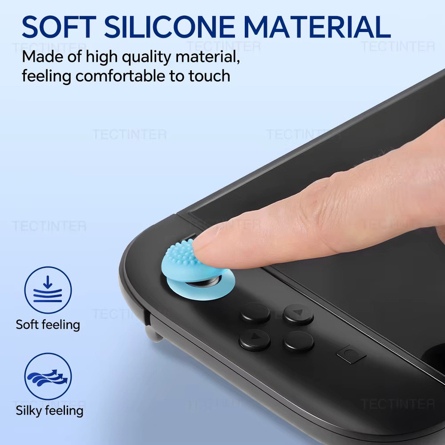 YECKTEGJ Transparente Daumenkappen für Nintendo Switch 2, PS4, PS5 und Xbox One als analoge Thumbstick-Abdeckung für deine Controller - Bild 3