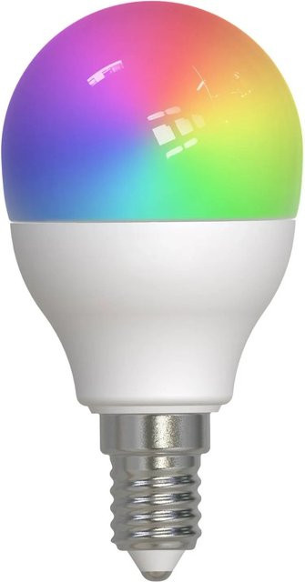 LUUMR Smart LED E14 Tropfenform RGBW Leuchtmittel in Weiß mit WLAN, Google Assistant und Amazon Alexa Unterstützung - Bild 1