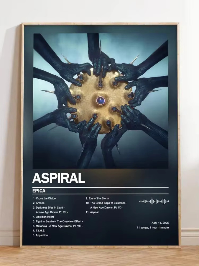 E-Epicas Poster-Album-Set mit modernem Leinwandgemälde und abstrakten Grafiken in Weiß und Multicolour - Bild 2