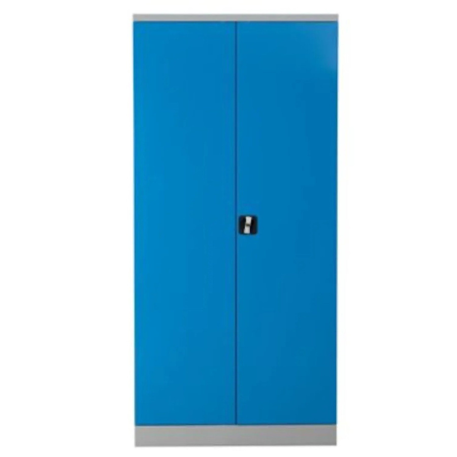 PROREGAL Stahlschrank Bee mit 4 Fachböden und Schließsystem in Grau und Hellblau, H x B x T: 195 x 92 x 42 cm - Bild 2