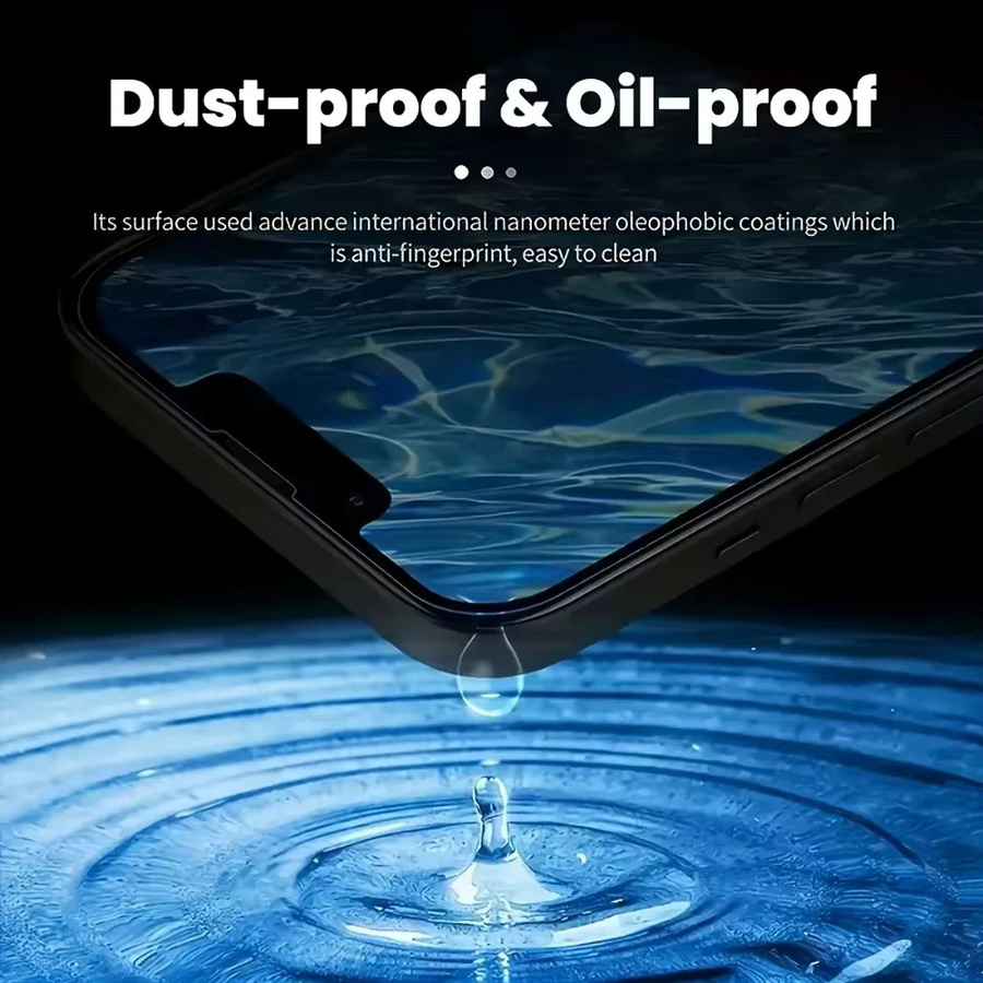 Caynes Anti-Spy Hydrogel Display Schutzfolie für iPhone 16 15 14 13 12 Pro Max XR Plus XS X in Transparent - Bild 4
