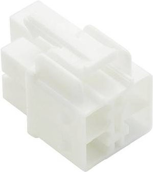 Molex Buchsengehäuse-Kabel 4-polig in Weiß und Transparent - Bild 1