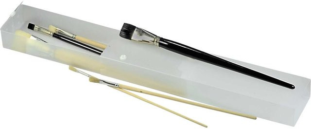 RUMOLD Pinselbox mit Belüftungslöchern in transparent weiß, B/T/H: 36 x 8 x 4 cm - Bild 1