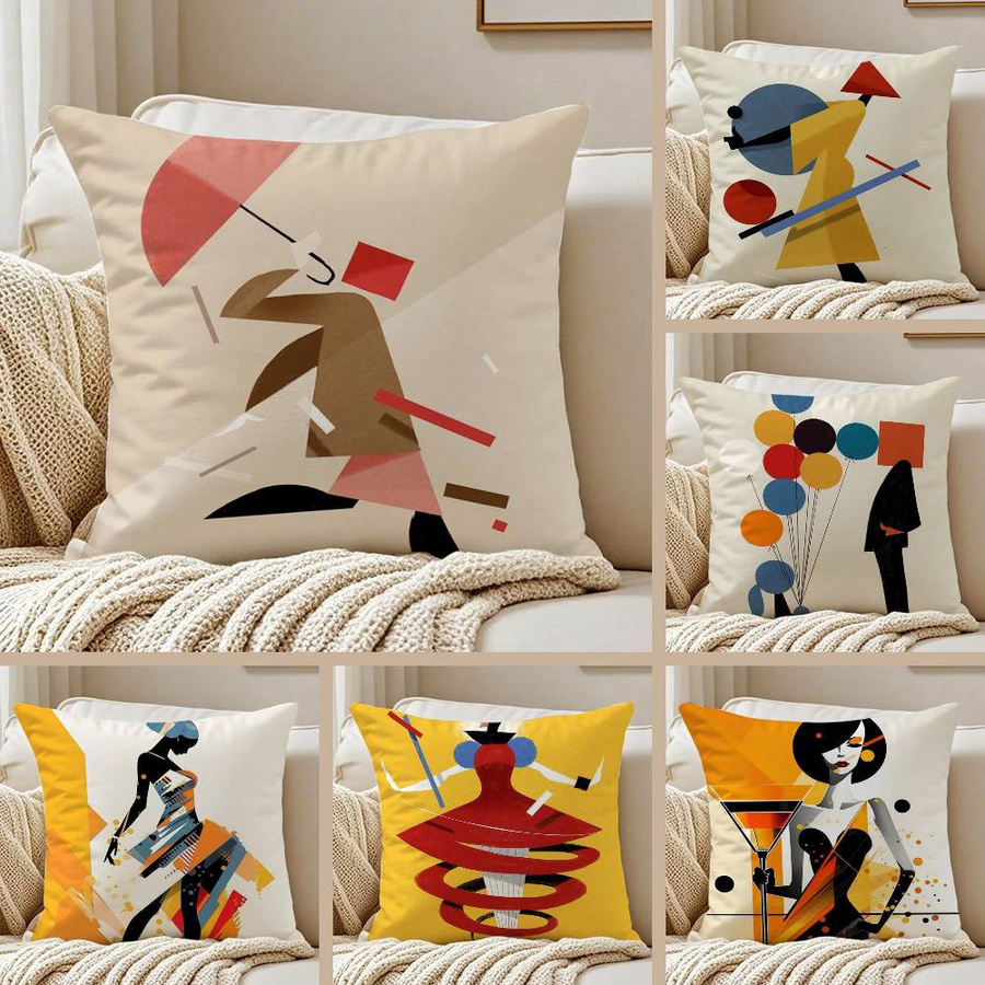 GUOYU HOMEDECOR Kissenbezug aus kurzem Plüsch mit verdecktem Reißverschluss, milbenabweisend, Multicolour, B/B/B: 40,64 x 40,64 x 40,64 cm - Bild 2