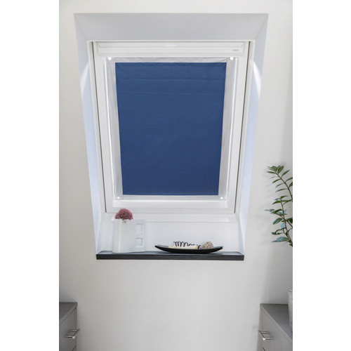 Lichtblick Sonnenschutz Thermofix Dachfenster aus Polyester, Farbe: Blau, B/H: 36 x 71,5 cm - Bild 2