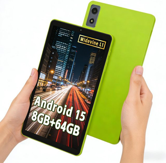 Paitanry Android 15 Tablet mit 8,68 Zoll Display, 8GB RAM und 64GB ROM in Grün - Bild 1