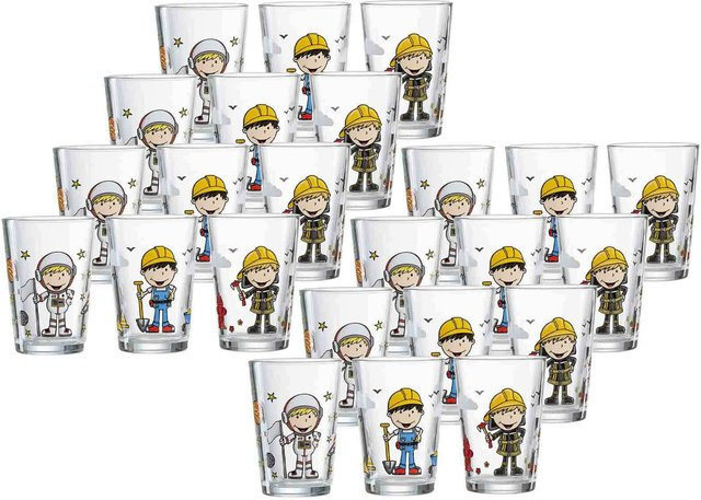 Ritzenhoff & Breker Kindergläser Berufe Jungen, transparent, 24er Set, 205 ml - Bild 1