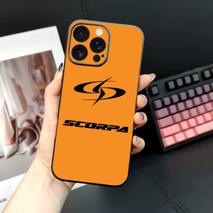 S-Sherco Anime Handyhülle mit starker magnetischer Anziehung in Orange für iPhone 12 13 14 15 16 Pro Max Mini Plus - Bild 3