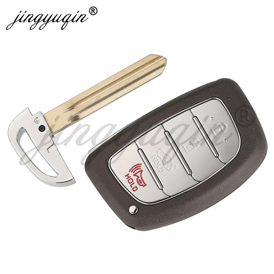 Jingyuqin Smart Fernbedienung Auto Schlüssel Ersatz Fob für Hyundai HB20 2020-2023, 433 MHz 4A Keyless, Schwarz - Bild 2