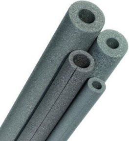dreiflex Rohrisolier-Schalen S48-20 aus PE-Schaum, Grau, 48 mm Durchmesser, Länge: 1 m - Bild 1