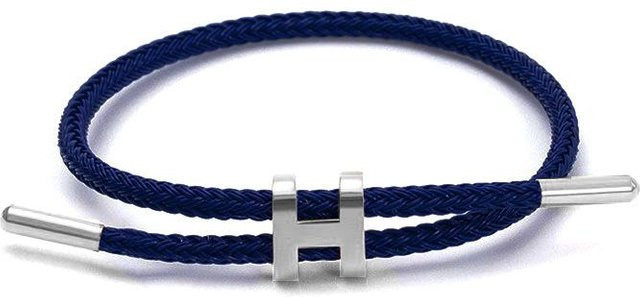 Global Finds Armband, Edelstahl, Gold, dunkelblau, Unisex - Bild 1
