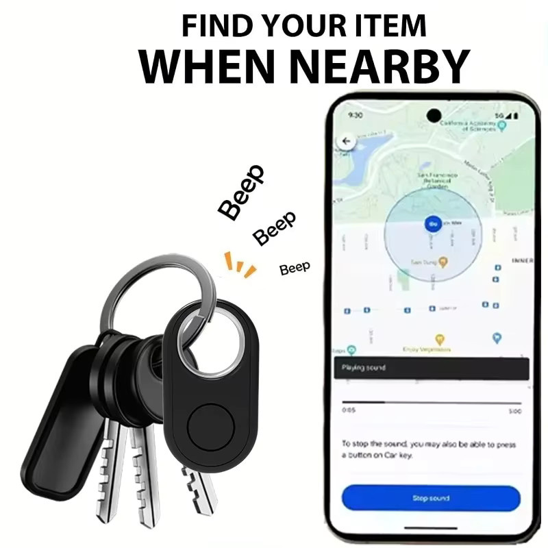 Wesense Far Away Tracker Fernfinder für Android in Pink mit Google Find My Device Unterstützung und Bluetooth-Funktion - Bild 3