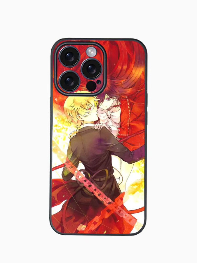 Anime Pandora Hearts Handyhülle mit Plating-Schutz für iPhone 12 bis iPhone 17 Pro Max Plus in Weiß und Multicolour - Bild 5