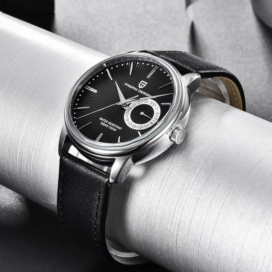 PAGANI DESIGN Armbanduhr, Quarz, Edelstahl, Saphirglas, 40 mm, Herren - Bild 4