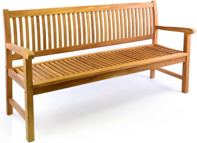 VCM 4-Sitzer Gartenbank aus behandeltem Teakholz in Braun im Landhausstil, Breite: 60 cm, Höhe: 90 cm, Länge: 180 cm - Bild 1