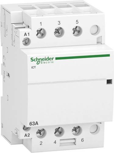 Schneider Electric A9C20863 Installationsschütz mit 3 Schließern, 63A, 400 V/AC, Weiß - Bild 1
