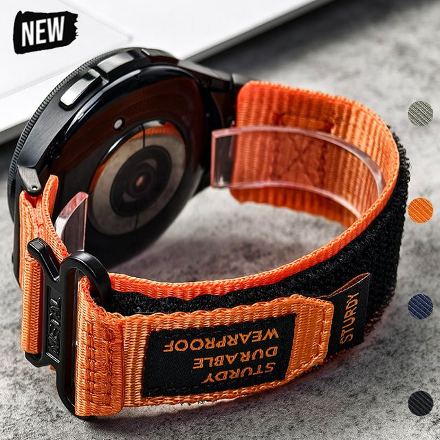OAKCHARM Uhrenarmband Nylon, orange, Unisex - Bild 1