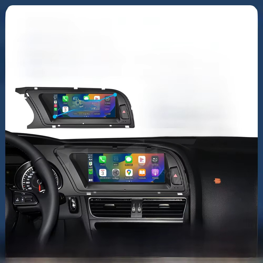 Road Top Multimedia Display Touchscreen für Audi A4 S4 2013-2015 mit 12,3 Zoll, Schwarz, Wireless CarPlay, Android Auto und Airplay/Miracast Funktion - Bild 1
