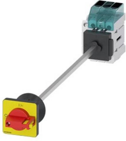 Siemens Lasttrennschalter 3-polig, 32A, 16mm², 1 Schließer und 1 Öffner, Rot/Gelb, 690 V/AC, 3LD32401TK13 - Bild 1