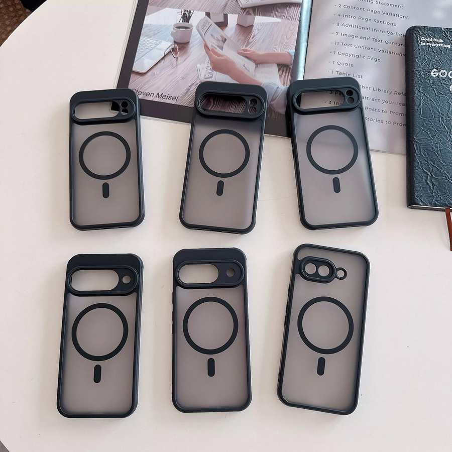 Transparente MagSafe magnetische Handyhülle für Google Pixel 10, 9, 8, 7, 6 Pro XL und A-Modelle, stoßfeste Abdeckung für kabelloses Laden - Bild 2