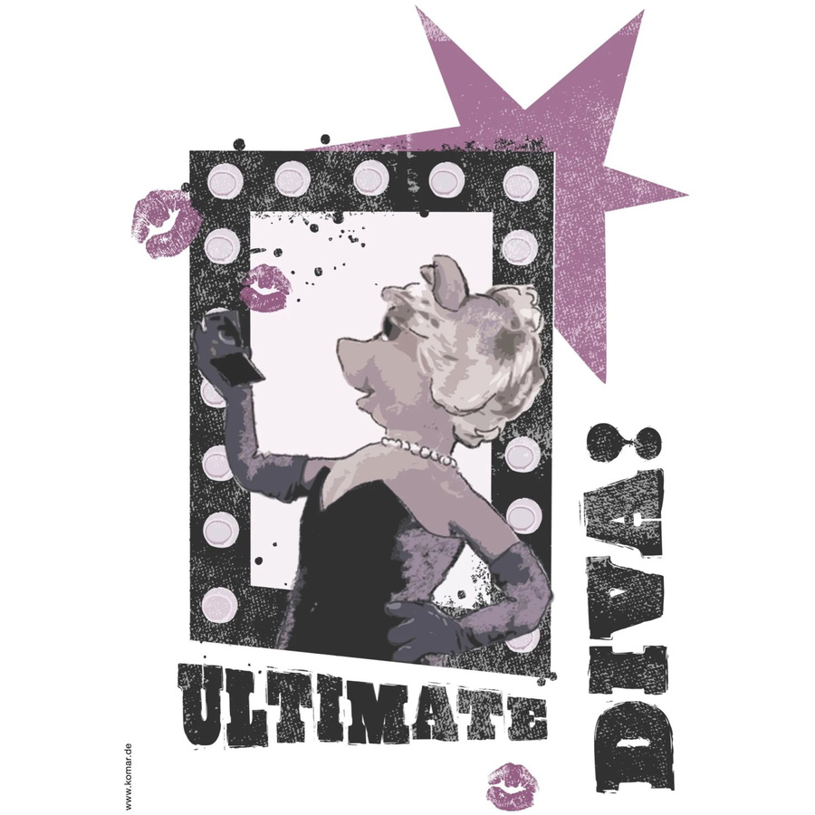 Komar Deko-Sticker Ultimate Diva, Mehrfarbig, Breite: 50 cm, Höhe: 70 cm - Bild 2