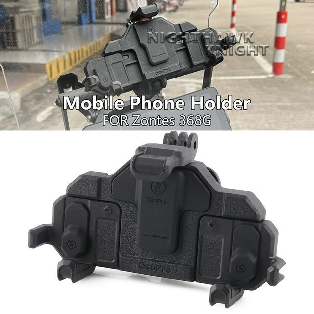 NIGHTHAWK KNIGHT Handyhalterung und GPS-Navigationshalterung für ZONTES 368E 368D 368M 368G 368 in Schwarz mit 12mm und 22mm Befestigung und drehbarer Halterung - Bild 1