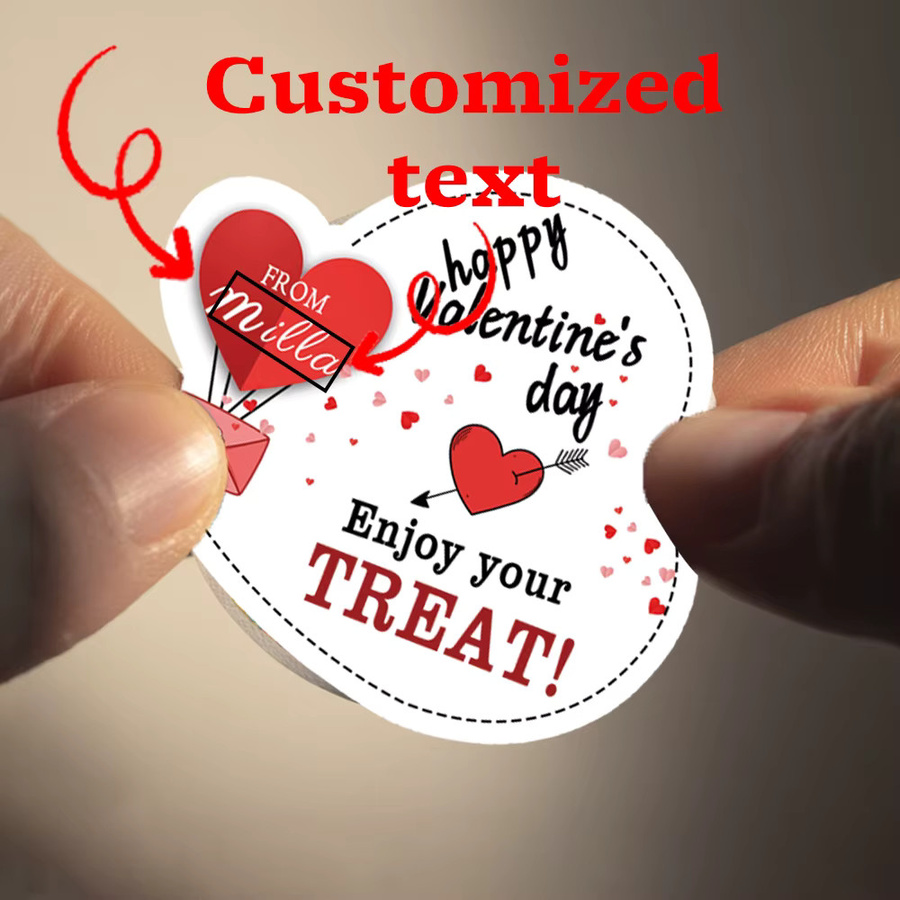 Personalisierte Namens-Liebesaufkleber von WEIGAO für Valentinstag als dekorative Aufkleber für Geschenkverpackungen - Bild 6