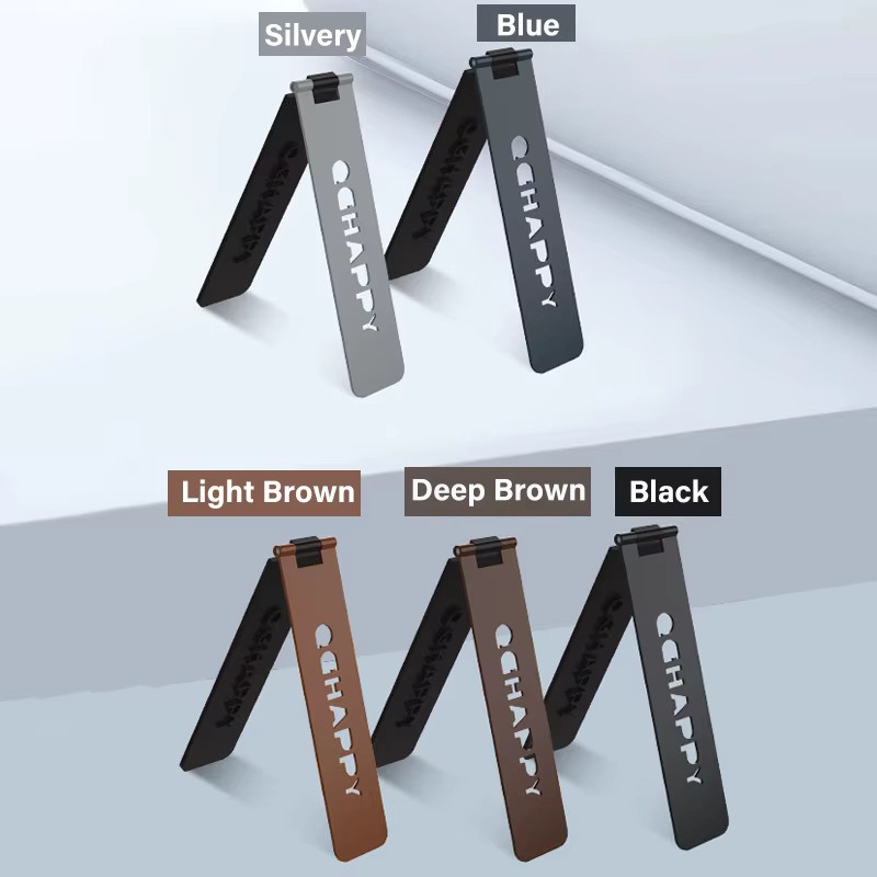 WSSHE Universeller faltbarer Handyhalter aus Metall, ultradünner Desktop-Ständer mit Aufkleber für Xiaomi, iPhone und Samsung - Bild 4