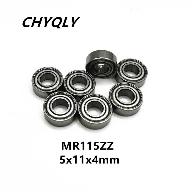 10 Stück CHYQLY Miniaturlager MR115ZZ Rillenkugellager in Silber, B/D/H: 5 x 11 x 4 mm - Bild 1
