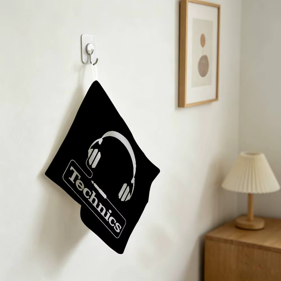 T-Technics Haushaltshandtuch aus Polyester-Baumwolle in Schwarz für Badezimmer und Schlafzimmer - Bild 1