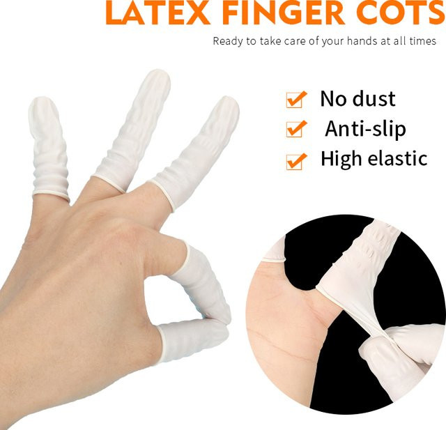JUN.M Latex Fingerlinge, Einweg, Unisex - Bild 1