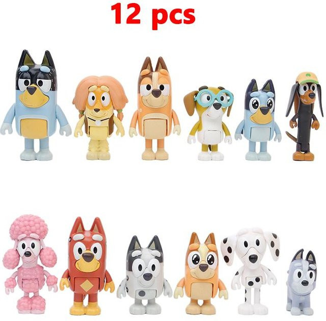 Bluey Bingo Familie, Bewegliche Puppe, ab 3 Jahren - Bild 1