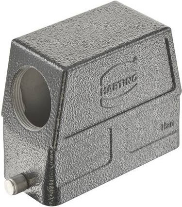 HARTING Tüllengehäuse 19 37 016 0547 in Grau aus Aluminium matt - Bild 1