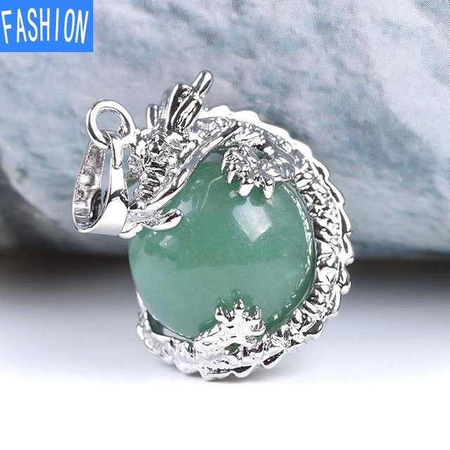 Halskette Amethyst, 3D-Drache, Unisex - Bild 1