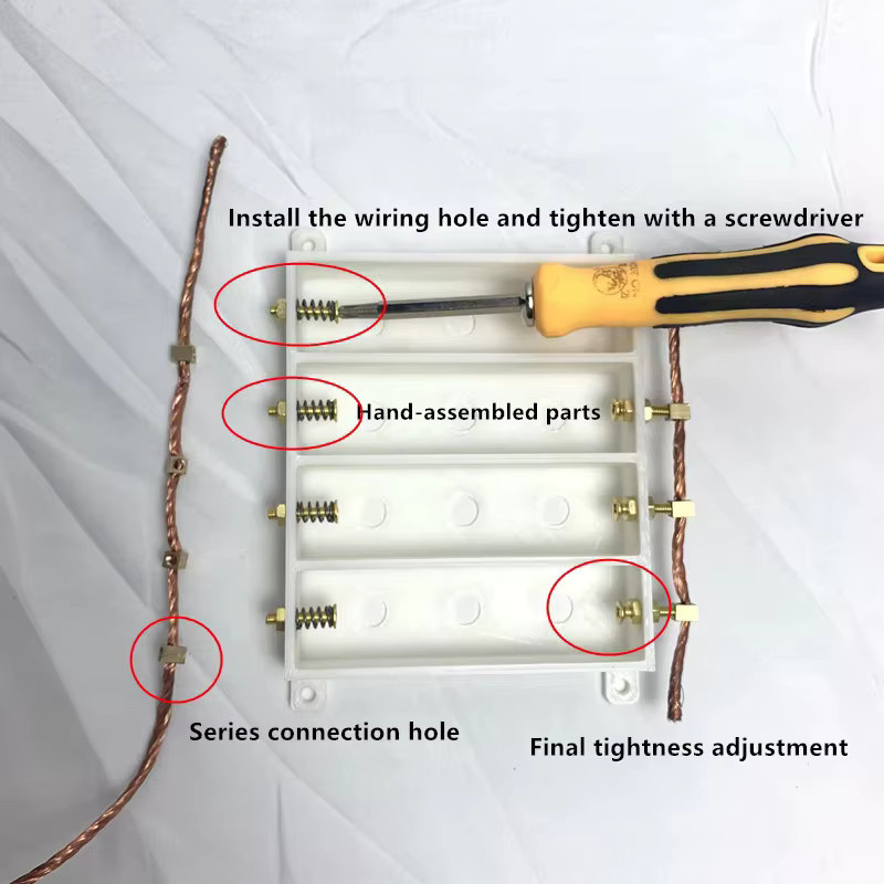 Heltec Automation Batteriekasten für 21700 und 18650 Lithium-Batterien aus Kupfer in Gold - Bild 1