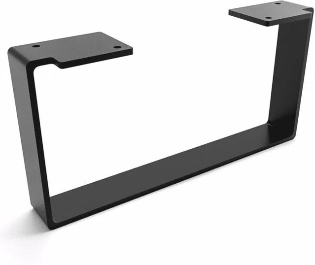 HEVVA Möbelbein LUXEMBURG in Schwarz, Höhe: 15 cm, Tiefe: 30 cm - Bild 1