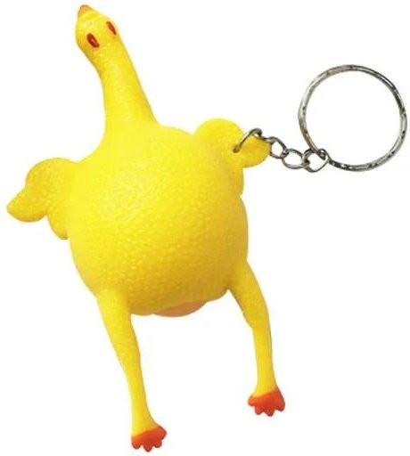 Fashnics Mochi Squishy Hühnerei Stressabbau Spielzeug Schlüsselanhänger - Bild 1