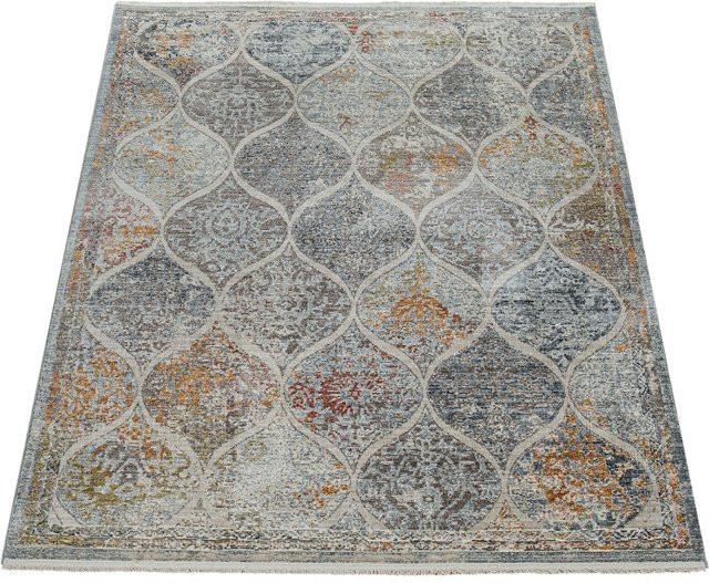 Orientalischer Teppich Andora mehrfarbig mit Fransen, B/B: 120 x 170 cm - Bild 1