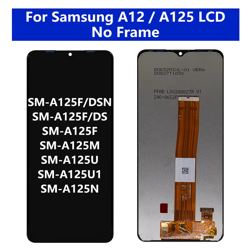 Samsung A12 LCD Display und Touchscreen Digitizer Ersatzteil in Schwarz für SM-A125F und SM-A125M - Bild 4